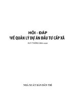 Ebook hỏi   đáp về quản lý dự án đầu tư cấp xã  phần 1