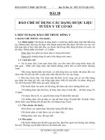 Bài giảng y học quân sự  bài 20   bào chế sử dụng các dạng dược liệu tuyến y tế cơ sở