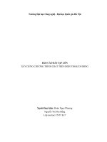 Báo Cáo Bài Tập Lớn Xây Dựng Chƣơng Trình Chat Trên Điện Thoại Di Động