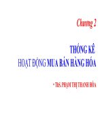 thống kê kinh doanh(thống kê hoạt động mua bán hàng hoá)