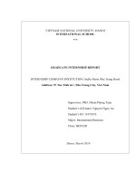 báo cáo thực tập tốt nghiệp tiếng anh INTERNSHIP COMPANYINSTITUTION stella maris nha trang hotel 