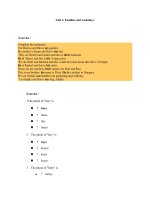 Key Unit 2. Families and weekdays.
