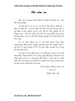 Đồ án chiết xuất tinh dầu Nghệ từ củ Nghệ vàng Việt Nam