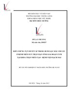 Biến chứng tụt huyết áp trong buổi lọc máu chu kỳ ở bệnh nhân suy thận mạn tính trong giai đoạn cuối tại khoa thận nhân tạo   bệnh viện bạch mai 