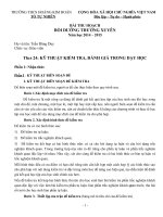 Bài thu hoạch bồi dưỡng thường xuyên mô dul 24 THCS