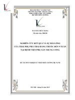 Nghiên cứu kết quả và sự hài lòng của thai phụ phá thai bằng thuốc đến 9 tuần tại bệnh viện sản phụ trung ương 