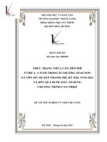 Thực trạng thừa cân béo phì ở trẻ 4 6 tuổi trong hai trường mầm non xã yên mỹ , huyện thanh trì, hà nội, năm 2015 và kết quả bước đầu áp dụng chương trình can thiệp 