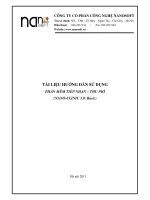 TÀI LIỆU HƯỚNG DẪN SỬ DỤNG PHẦN MỀM TIẾP NHẬN – THU PHÍ