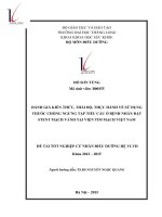 Đánh giá kiến thức, thái độ, thực hành về sử dụng thuốc chống ngưng tập tiểu cầu ở bệnh nhân đặt stent mạch vành tại viện tim mạch việt nam 