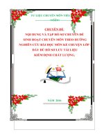 NỘI DUNG VÀ TẬP HỒ SƠ CHUYÊN ĐỀ SINH HOẠT CHUYÊN MÔN THEO HƯỚNG NGHIÊN CỨU BÀI HỌC MÔN KỂ CHUYỆN LỚP 3  ĐẦY ĐỦ HỒ SƠ LƯU TÀI LIỆU KIỂM ĐỊNH CHẤT LƯỢNG