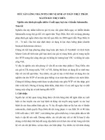 MỨC SẴN LÒNG TRẢ (WTP) CHO VỆ SINH AN TOÀN THỰC PHẨM NGƯỜI DÂN THỤY ĐIỂN