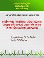 Chất lượng cuộc sống của bệnh nhân rối loạn nhịp tim sau cấy máu tạo nhịp tim vĩnh viễn năm 2015 