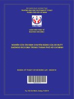 Nghiên cứu ổn định chuyển động của ô tô buýt DAEWOO BC212MA trong tp  hồ chí minh