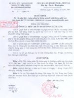 Phụ lục chứng chỉ ISO chi cục Tiêu chuẩn đo lường chất lượng