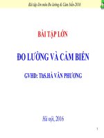 BÀI TẬP LỚN ĐO LƯỜNG VÀ CẢM BIẾN