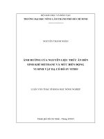 Ảnh hưởng tuổi thu cắt cỏ voi và thân cây bắp đến sinh mê tan và biến động vi sinh vật dạ cỏ bằng invi tro