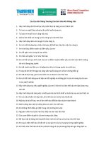 Các câu hỏi thông thường cho sinh viên