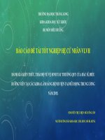 Đánh giá kiến thức, thái độ của bác sĩ, điều dưỡng tại các khoa lâm sàng về vệ sinh tay thường quy tại bệnh viện tai mũi họng tư năm 2015 