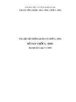 Tài liệu sổ tay chất lượng chi cục tiêu chuẩn đo lường chất lượng hà nội