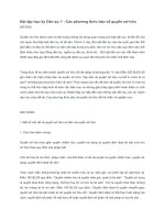 Bài tập học kỳ Luật Dân sự 1  Các phương thức bảo về quyền sở hữu