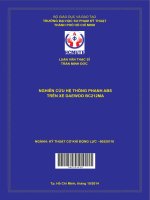 Nghiên cứu hệ thống phanh ABS trên xe DAEWOO BC212MA