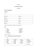 UNIT 6 TEACHER’S HANDOUT PLACES