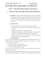 ĐỒ ÁN ĐIỀU KHIỂN LẬP TRÌNH PLC:  Điều khiển chuông tự động trong trường học