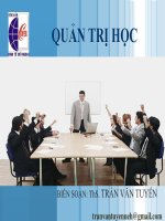 CHƯƠNG 1 TỔNG QUAN VỀ QUẢN TRỊ VÀ QUẢN TRỊ HỌC