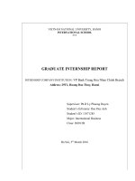báo cáo thực tập tốt nghiệp tiếng anh VP bank trunghoanhanchinh branch address 29t1, hoang dao thuy, hanoi 
