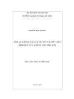 Luận văn thạc sĩ ánh xạ không gian và vài nét về cấu trúc hình học của không gian banach