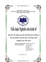 Tác động của lãi suất đến giá trị đầu tư vào quỹ REITs tại hoa kỳ và bài học kinh nghiệm cho việt nam 