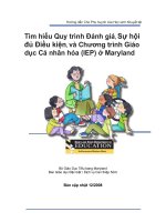 Tìm hiểu Quy trình Đánh giá, Sự hội đủ Điều kiện, và Chương trình Giáo dục Cá nhân hóa (IEP) ở Maryland