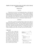 NGHIÊN CỨU MỘT SỐ KỸ THUẬT NÂNG CAO CHẤT LƯỢNG ẢNH NHỊ PHÂN VÀ ỨNG DỤNG