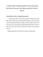 Lý thuyết của mác về khủng hoảng kinh tế với cuộc khủng hoảng kinh tế toàn cầu vừa qua và việc chống suy giảm kinh tế 