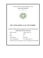 Đánh giá hiện trạng quản lý và xử lý nước thải khu công nghiệp Khánh Phú, tỉnh Ninh Bình.