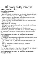 Đề cương ôn tập môn văn lớp 7 HKII