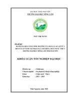 Đánh giá khả năng sinh trưởng của đàn gà ai cập từ 1 đến 9 tuần tuổi tại trại gia cầm khoa chăn nuôi   thú y trường đại học nông lâm thái nguyên