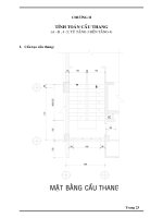 Tỉnh toán thiết kế cầu thang bộ