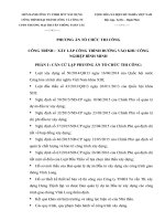 THUYẾT MINH TỔ CHỨC THI CÔNG ĐƯỜNG DÙNG CHO ĐẤU THẦU