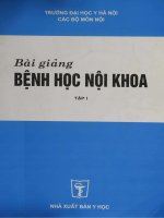 bài giảng bệnh học nội khoa 1