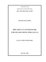 Hôn nhân của người Dao Họ ở huyện Bảo Thắng, tỉnh Lào Cai