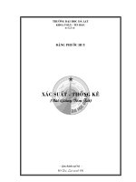 Bài giảng Xác suất  Thống kê  Đặng Phước Huy, Trường Đại học Đà Lạt