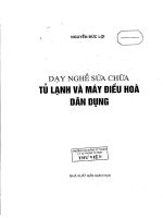 DẠY NGHỀ SỬA CHỮA TỦ LẠNH MÁY ĐIỀU HÒA DÂN DỤNG