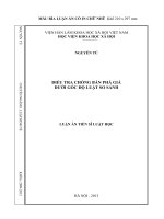 Điều tra chống bán phá giá dưới góc độ luật so sánh : Luận án tiến sĩ Luật học