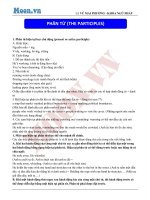 Các dạng phân từ PATICIPLES