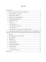 Những vấn đề chủ yếu của điều tra thống kê và vận dụng để xây dựng một phương án điều tra một ví dụ cụ thể