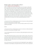 Bài tập cá nhân 1 Luật Tố tụng Dân sự đề số 1