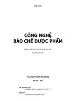 Công nghệ bào chế dược phẩm  PGS.TS. Hoàng Minh Châu (chủ biên), Trường Đại học Y Dược Tp. HCM