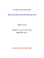 Bài báo cáo tổng hợp môn hệ thống dẫn đường mặt đất