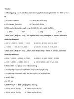 câu hỏi bài tập kiến trúc máy tính